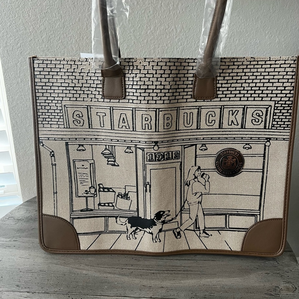 NWT- STARBUCKS LIMITED EDITION 50th ANNIVERSARY STARBUCKS BAMBOO LEISURE TOTE
